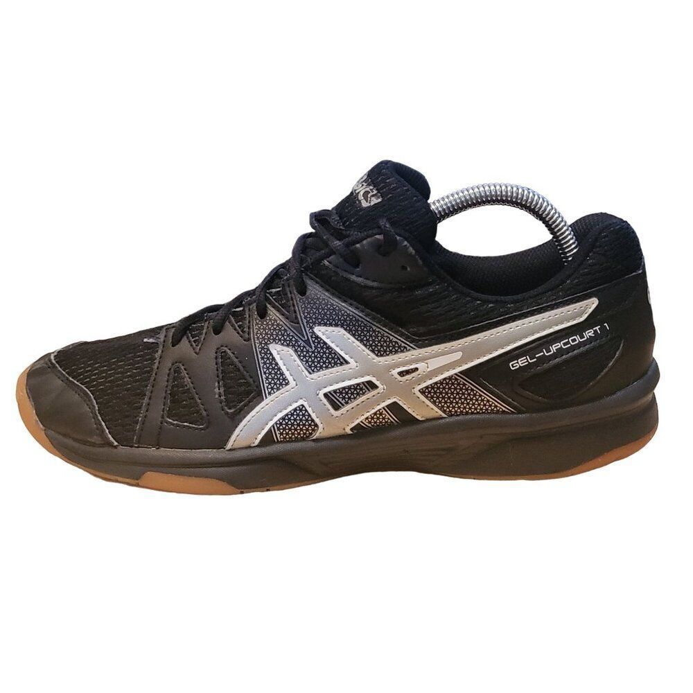 Asics Gel-Upcourt 1 Indoor‎ Volleyball Sneakers Women Sz 11 Black Sportswear